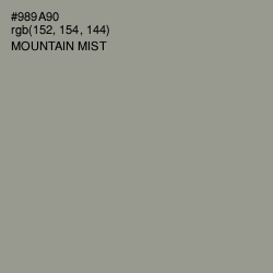 #989A90 - Mountain Mist Color Image